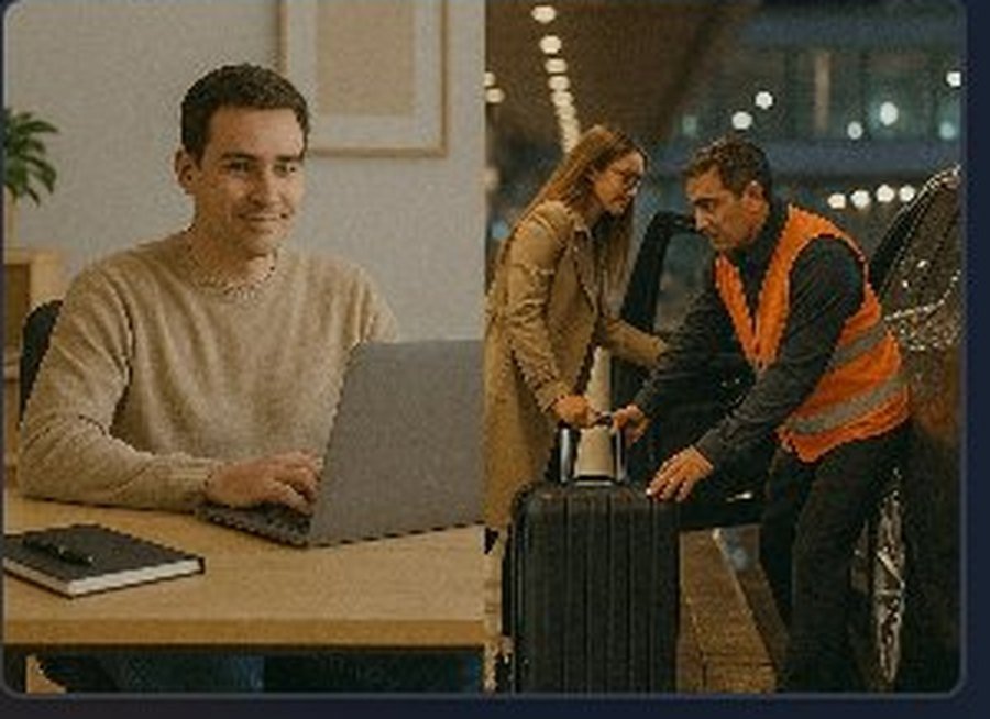 Emprendedor gestionando su negocio y atención al cliente